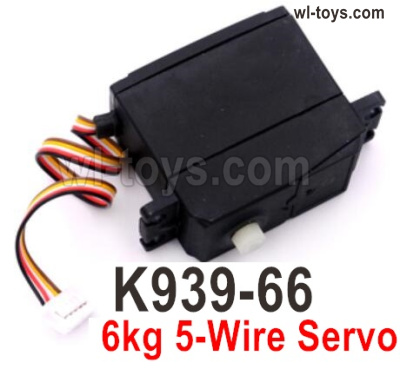 Wltoys 104019 Parts K939-66 6kg Servo,Steering unit with 5 wire and 2.0-5P Plug.The wire length is150mm.Wltoys 104019 1/10 Parts, Wltoys 104019 RC Car Accessories.