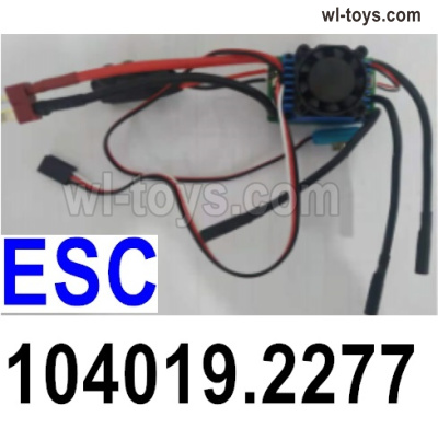 Wltoys 104019 Parts 144010.2005 60A ESC Board,Speed Control board with Fan.Wltoys 104019 1/10 Parts, Wltoys 104019 RC Car Accessories.