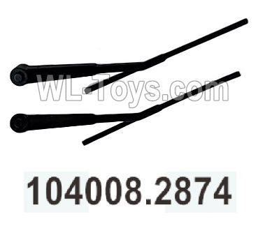 Wltoys 104020 Parts 104008.2874 Front Left and Right Wiper Group.WLtoys 1/10 RC Car Crawler Accessories.