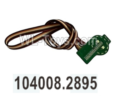 Wltoys 104020 Parts 104008.2895 Front Left Headlight Panel Group.WLtoys 1/10 RC Car Crawler Accessories.