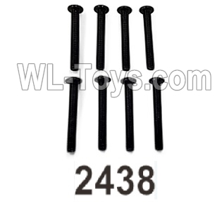 Wltoys 104020 Parts 104003.2438 Pan Head Hexagon Socket Screws 3X23TM D5.5 Group.WLtoys 1/10 RC Car Crawler Accessories.
