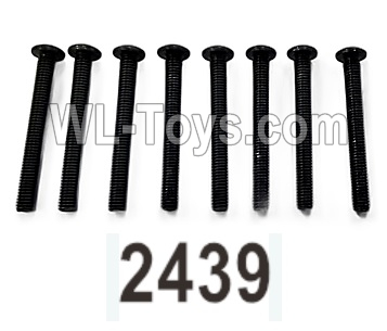 Wltoys 104020 Parts 104003.2439 Pan Head Hexagon Socket Screws 3X27TM D5.5 Group.WLtoys 1/10 RC Car Crawler Accessories.