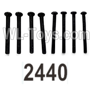 Wltoys 104020 Parts 104003.2440 Pan Head Hexagon Socket Screws 3X30TM D5.5 Group.WLtoys 1/10 RC Car Crawler Accessories.