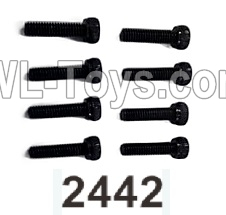 Wltoys 104020 Parts 104003.2442 Hex Socket Cap Screws 2.5X10HM D4.5 Group.WLtoys 1/10 RC Car Crawler Accessories.