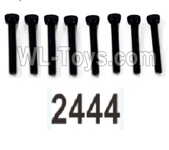 Wltoys 104020 Parts 104003.2444 Hex Socket Cap Screws 2.5X16HM D4.5 Group.WLtoys 1/10 RC Car Crawler Accessories.