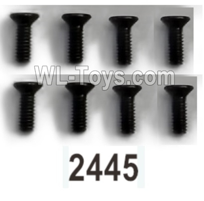 Wltoys 104020 Parts 104003.2445 Countersunk Hexagon Socket Machine Screws 2X6KM D3.5 Group.WLtoys 1/10 RC Car Crawler Accessories.