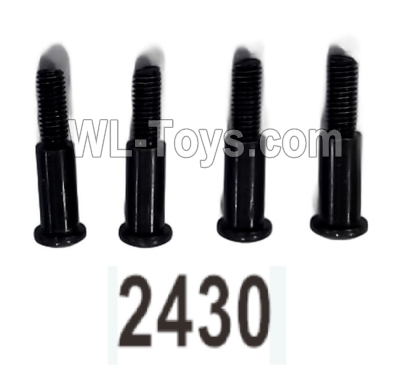 Wltoys 104020 Parts 104003.2430 Pan Head Hexagon Socket Machine Screws Shoulder 4X17TM D5.5 Group.WLtoys 1/10 RC Car Crawler Accessories.