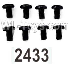 Wltoys 104020 Parts 104003.2433 Pan Head Hexagon Socket Screws 2.5X4TM D4.5 Group.WLtoys 1/10 RC Car Crawler Accessories.