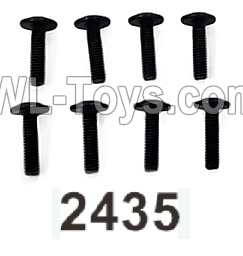 Wltoys 104020 Parts 104003.2435 Pan Head Hexagon Socket Screws with Washer 2.5X10PMW W6 Group.WLtoys 1/10 RC Car Crawler Accessories.