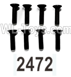 Wltoys 104020 Parts 104003.2742 Countersunk Hexagon Socket Machine Screws 3X14KM Group.WLtoys 1/10 RC Car Crawler Accessories.