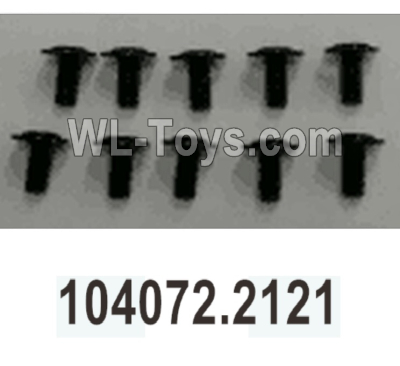 Wltoys 104020 Parts 104072.2121 Round Head Machine Screws with Washer 2.5X6PWM6.WLtoys 1/10 RC Car Crawler Accessories.