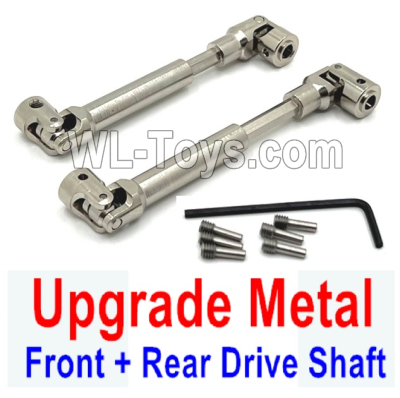 Wltoys 104020 Upgrade Metal Parts Front Drive Shaft and Rear Drive Shaft.WLtoys 1/10 RC Car Crawler Accessories.