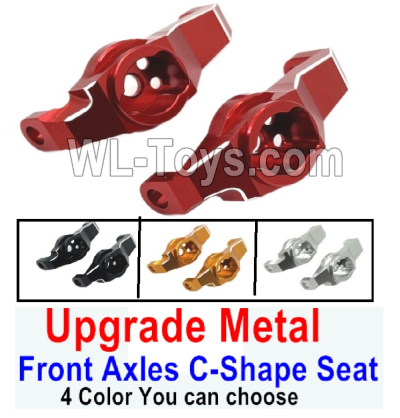 Wltoys 104020 Upgrade Metal Parts Front Axles C-Shape Seat.4 Color you can choose.WLtoys 1/10 RC Car Crawler Accessories.