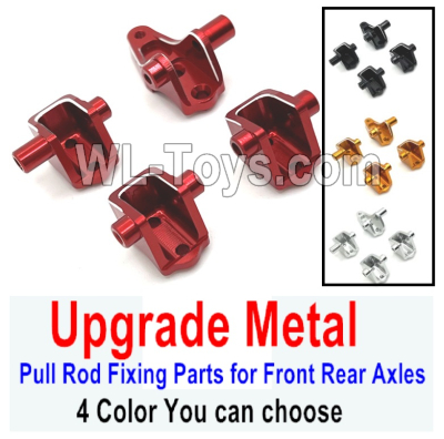 Wltoys 104020 Upgrade Metal Parts Pull Rod Fixing Parts for Front Rear Axles.4 Color you can choose.WLtoys 1/10 RC Car Crawler Accessories.