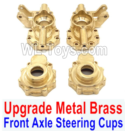 Wltoys 104020 Upgrade Metal Parts Brass Front Axle Steering Cups.WLtoys 1/10 RC Car Crawler Accessories.