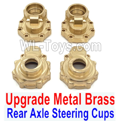 Wltoys 104020 Upgrade Metal Parts Brass Rear Axle Steering Cups.WLtoys 1/10 RC Car Crawler Accessories.