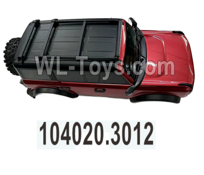 Wltoys 104020 Parts 104020.3012 Metal Red Car Shell Assembly.WLtoys 1/10 RC Car Crawler Accessories.