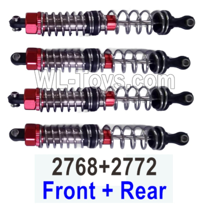Wltoys 104020 Parts Front and Rear Large Shock Absorber Group-2768 2772.Total 4 Set.WLtoys 1/10 RC Car Crawler Accessories.