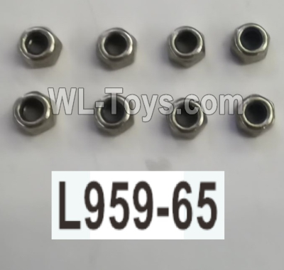 Wltoys 104020 Parts L959-65 M4 Lock Nut.WLtoys 1/10 RC Car Crawler Accessories.