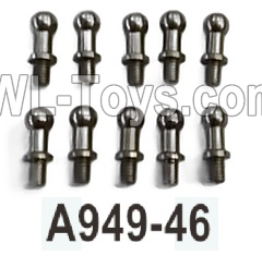 Wltoys 104020 Parts A949-46 Ball Head Screws 10.8X4 Group.WLtoys 1/10 RC Car Crawler Accessories.