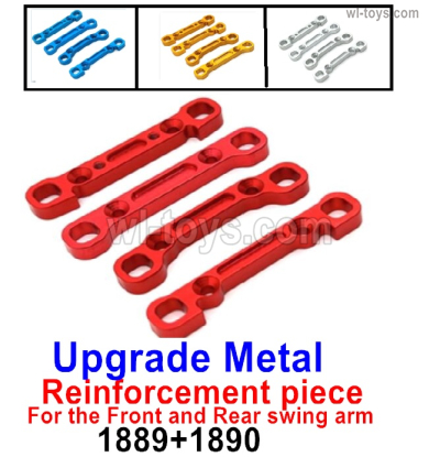 Wltoys 104072 Upgrade Parts Metal Reinforcement piece for the Front and Rear Swing Arm.1889 + 1890.Wltoys 104072 1/10 Parts, Wltoys 104072 RC Car Accessories.