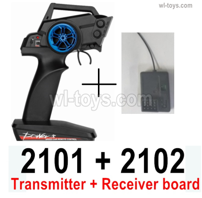 Wltoys 104072 Force Parts Transmitter and Receiver board Together.104072.2101 + 2102.It is the Brushless Version.Wltoys 104072 1/10 Parts, Wltoys 104072 RC Car Accessories.