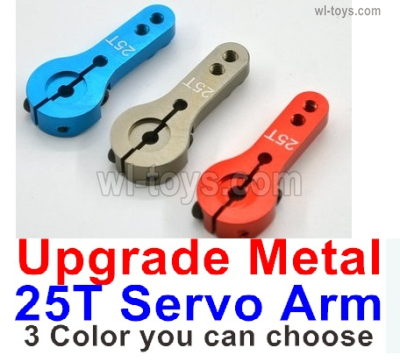 Wltoys 104072 Parts Upgade Metal 25T Metal servo arm.3 Color you can choose.Wltoys 104072 1/10 Parts, Wltoys 104072 RC Car Accessories.