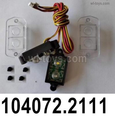Wltoys 104072 Parts 104072.2111 Steering Light board set.Wltoys 104072 1/10 Parts, Wltoys 104072 RC Car Accessories.