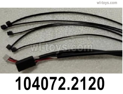 Wltoys 104072 Parts 104072.2120 Signal supply cable set.Wltoys 104072 1/10 Parts, Wltoys 104072 RC Car Accessories.