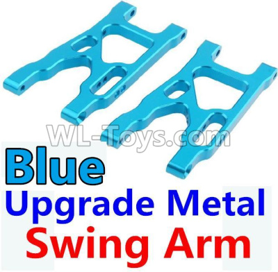 Wltoys 10428-2 Parts-09-03 K949-09 Upgrade Metal Swing Arm-Blue-2pcs,Wltoys 10428-2 Rc Car Parts,High speed 1:10 Scale 4wd,10428-B2 Electric Power On Road Drift Racing Truck Car Parts
