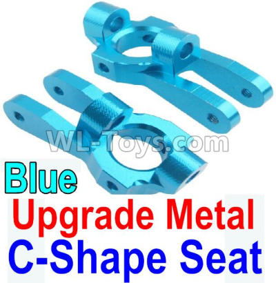 Wltoys 10428-C2 K949-10 Upgrade Metal C-Shape Seat-Blue-2pcs,Wltoys 10428-C2 Rc Car Parts,High speed 1:10 Scale 4wd,10428-C2 Electric Power On Road Drift Racing Truck Car Parts