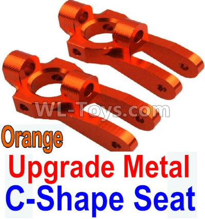 Wltoys 10428-C2 K949-10 Upgrade Metal C-Shape Seat-Orange-2pcs,Wltoys 10428-C2 Rc Car Parts,High speed 1:10 Scale 4wd,10428-C2 Electric Power On Road Drift Racing Truck Car Parts
