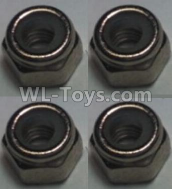 Wltoys 10428-2 Parts-108 M2.5 Locknut(4pcs),Wltoys 10428-2 Rc Car Parts,High speed 1:10 Scale 4wd,10428-B2 Electric Power On Road Drift Racing Truck Car Parts