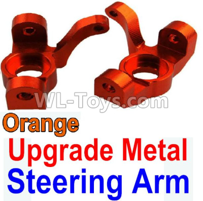 Wltoys 10428-2 Parts-11-04 K949-11 Upgrade Metal Steering arm-Orange-2pcs,Wltoys 10428-2 Rc Car Parts,High speed 1:10 Scale 4wd,10428-B2 Electric Power On Road Drift Racing Truck Car Parts