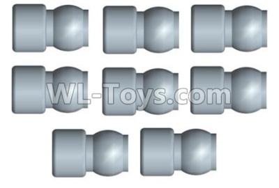 Wltoys 10428-2 Parts-113-05 10428-2.0751 5.8X9mm ball head screw set(8pcs),Wltoys 10428-2 Rc Car Parts,High speed 1:10 Scale 4wd,10428-B2 Electric Power On Road Drift Racing Truck Car Parts