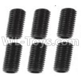 Wltoys 10428-2 Parts-119 A929-85 Jimi screws-M3X8-Black zinc plated(6PCS),Wltoys 10428-2 Rc Car Parts,High speed 1:10 Scale 4wd,10428-B2 Electric Power On Road Drift Racing Truck Car Parts
