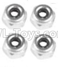 Wltoys 10428-2 Parts-123 A929-94 M4 Locknut(4PCS),Wltoys 10428-2 Rc Car Parts,High speed 1:10 Scale 4wd,10428-B2 Electric Power On Road Drift Racing Truck Car Parts