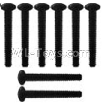 Wltoys 10428-C2 K939-62 Pan head inner hexagon Screws-M3X21-Black zinc plated-M3X25(8PCS),Wltoys 10428-C2 Rc Car Parts,High speed 1:10 Scale 4wd,10428-C2 Electric Power On Road Drift Racing Truck Car Parts