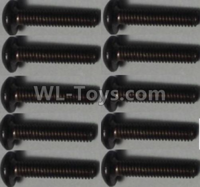 Wltoys 10428-2 Parts-130-07 10428-B.0320 Pan head inner hexagon Screws-2.5X14(10PCS),Wltoys 10428-2 Rc Car Parts,High speed 1:10 Scale 4wd,10428-B2 Electric Power On Road Drift Racing Truck Car Parts
