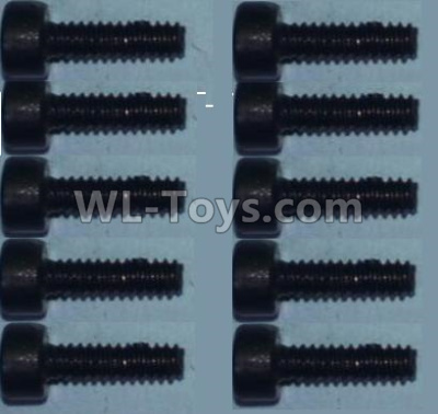 Wltoys 10428-C2 0334 Cup head inner hexagon Screws-M2X8-(10pcs),Wltoys 10428-C2 Rc Car Parts,High speed 1:10 Scale 4wd,10428-C2 Electric Power On Road Drift Racing Truck Car Parts