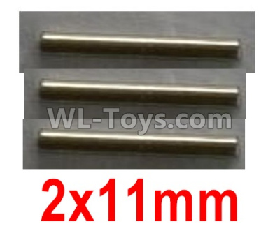 Wltoys 10428-2 Parts-22-04 10428-2.0332 Optical axis-2X11mm(3pcs),Wltoys 10428-2 Rc Car Parts,High speed 1:10 Scale 4wd,10428-B2 Electric Power On Road Drift Racing Truck Car Parts