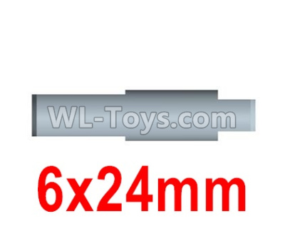 Wltoys 10428-2 Parts-22-09 10428-2.0338 Rear axle drive pinion shaft-6X24mm(For Rear bridge axle),Wltoys 10428-2 Rc Car Parts,High speed 1:10 Scale 4wd,10428-B2 Electric Power On Road Drift Racing Truck Car Parts