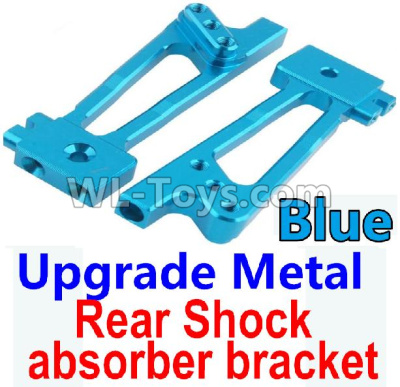Wltoys 10428-2 Parts-26-03 K949-26 Upgrade Metal Rear Shock absorber bracket-Blue-2pcs,Wltoys 10428-2 Rc Car Parts,High speed 1:10 Scale 4wd,10428-B2 Electric Power On Road Drift Racing Truck Car Parts