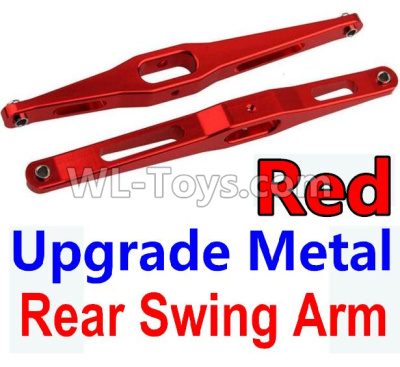Wltoys 10428-C2 K949-29 Upgrade Metal Rear Swing Arm-Red-2pcs,Wltoys 10428-C2 Rc Car Parts,High speed 1:10 Scale 4wd,10428-C2 Electric Power On Road Drift Racing Truck Car Parts