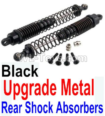 Wltoys 10428-C2 Upgrade Metal Rear Shock Absorbers(2pcs)-Black,Wltoys 10428-C2 Rc Car Parts,High speed 1:10 Scale 4wd,10428-C2 Electric Power On Road Drift Racing Truck Car Parts