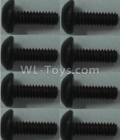 Wltoys 10428-C2 Pan head inner hexagon Screws-M2X6-(8pcs),Wltoys 10428-C2 Rc Car Parts,High speed 1:10 Scale 4wd,10428-C2 Electric Power On Road Drift Racing Truck Car Parts