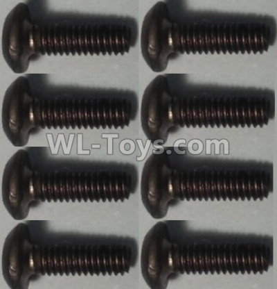 Wltoys 10428-C2 Pan head inner hexagon Screws-M2.5X6-(8pcs),Wltoys 10428-C2 Rc Car Parts,High speed 1:10 Scale 4wd,10428-C2 Electric Power On Road Drift Racing Truck Car Parts