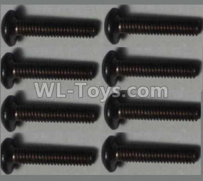 Wltoys 10428-C2 Pan head inner hexagon Screws-M2.5X12-(8pcs),Wltoys 10428-C2 Rc Car Parts,High speed 1:10 Scale 4wd,10428-C2 Electric Power On Road Drift Racing Truck Car Parts