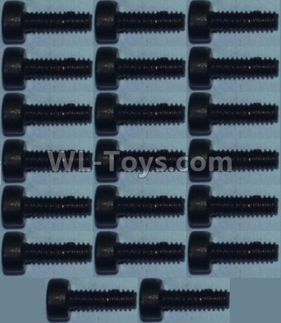 Wltoys 10428-2 Parts-94 Cup head inner hexagon Screws M2X6-(20pcs),Wltoys 10428-2 Rc Car Parts,High speed 1:10 Scale 4wd,10428-B2 Electric Power On Road Drift Racing Truck Car Parts
