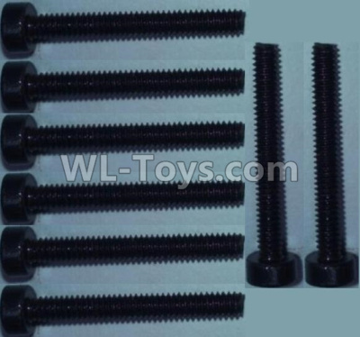 Wltoys 10428-2 Parts-95 Cup head inner hexagon Screws-M2X16-(8pcs),Wltoys 10428-2 Rc Car Parts,High speed 1:10 Scale 4wd,10428-B2 Electric Power On Road Drift Racing Truck Car Parts